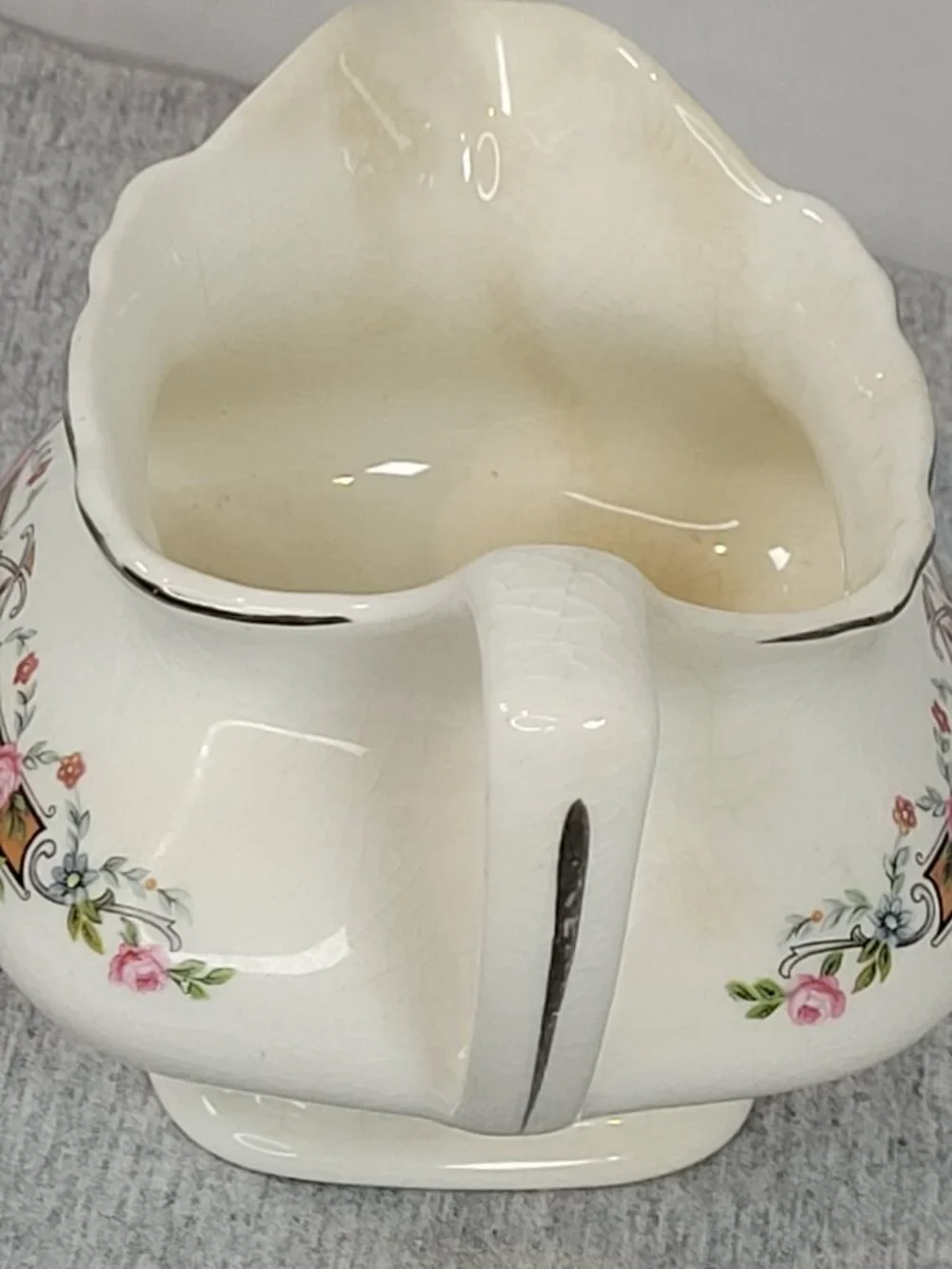 Vintage 1930's Lido W.S. George Pottery Co. Creamer Made in USA